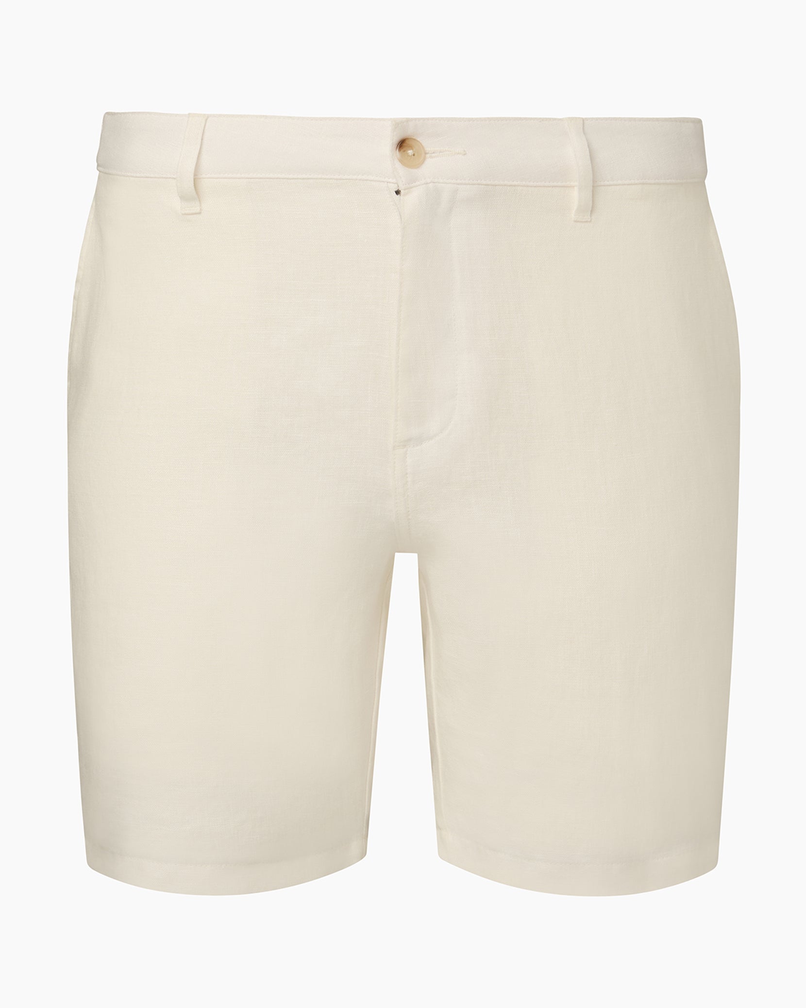 Linen Fixed-Waist Short