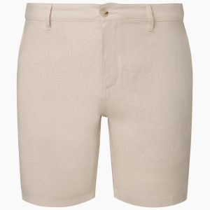 Linen Fixed-Waist Short