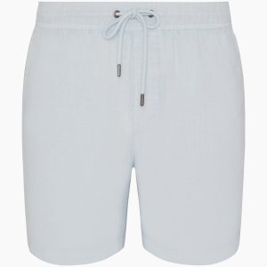 Pigment Dye Linen Pull On Short
