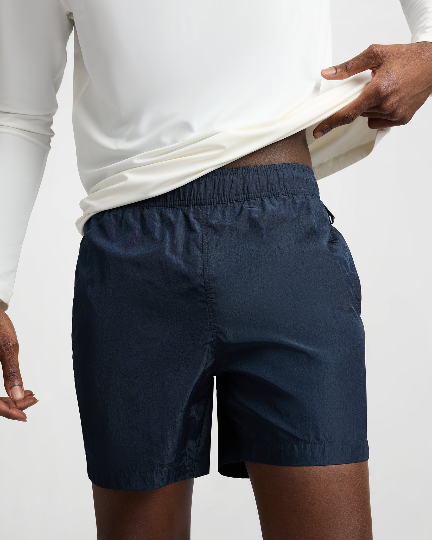 Nylon Crinkle 5 Swim Trunk - Image 4