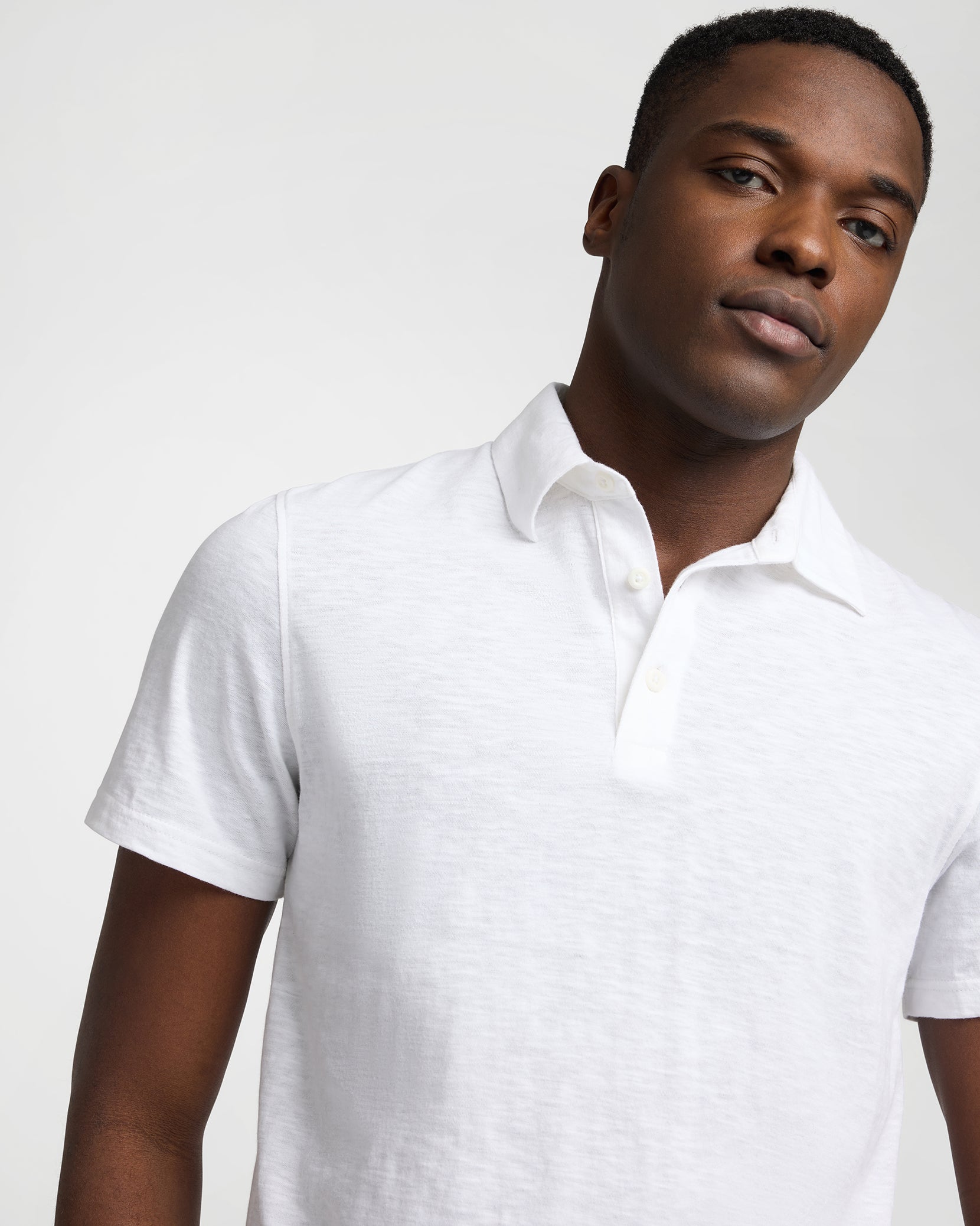 Slub Short Sleeve Polo - Image 4