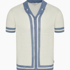 Linen Knit Camp Shirt