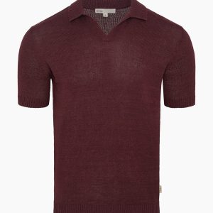Silk Linen Short Sleeve Johnny Polo