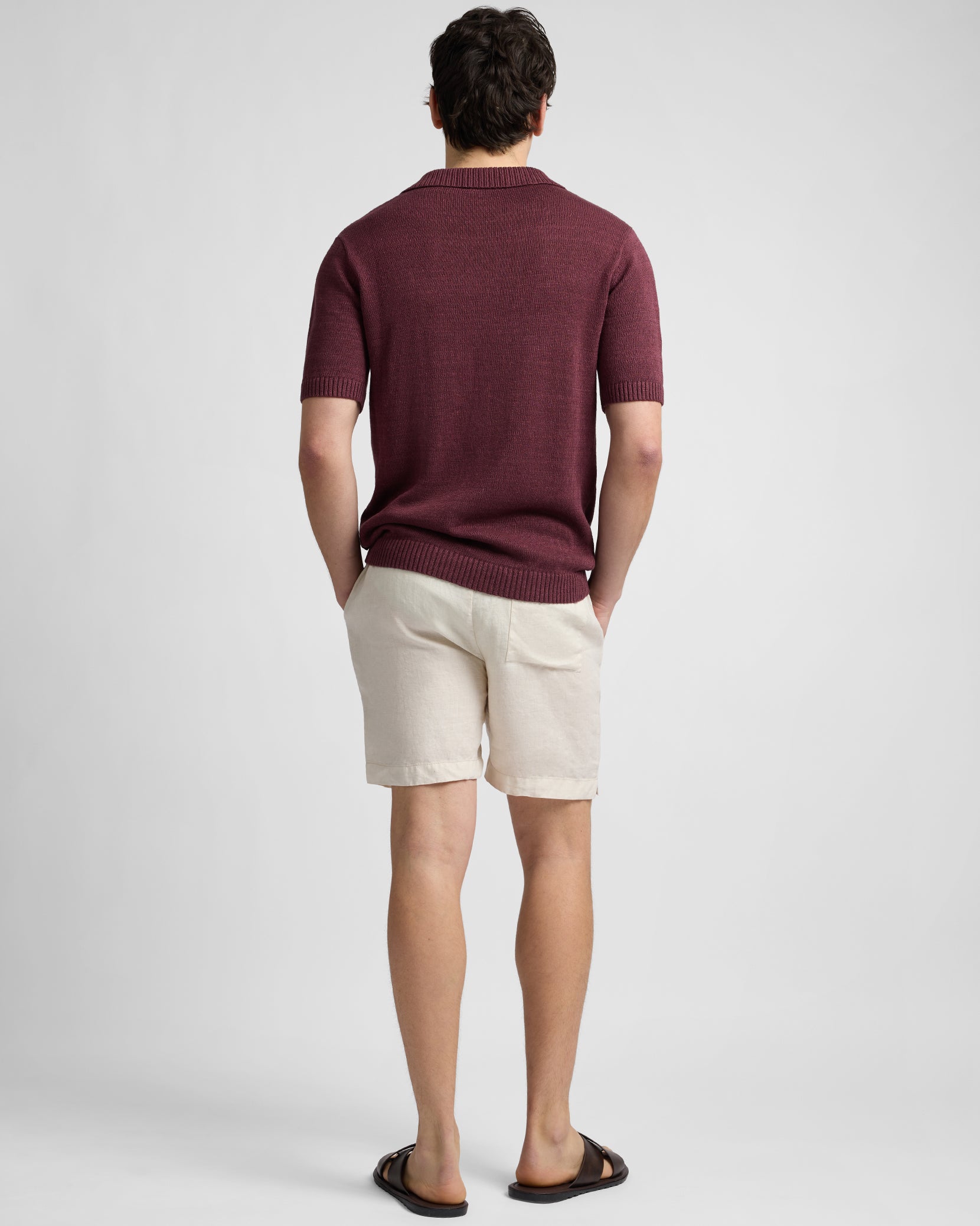 Silk Linen Short Sleeve Johnny Polo - Image 5