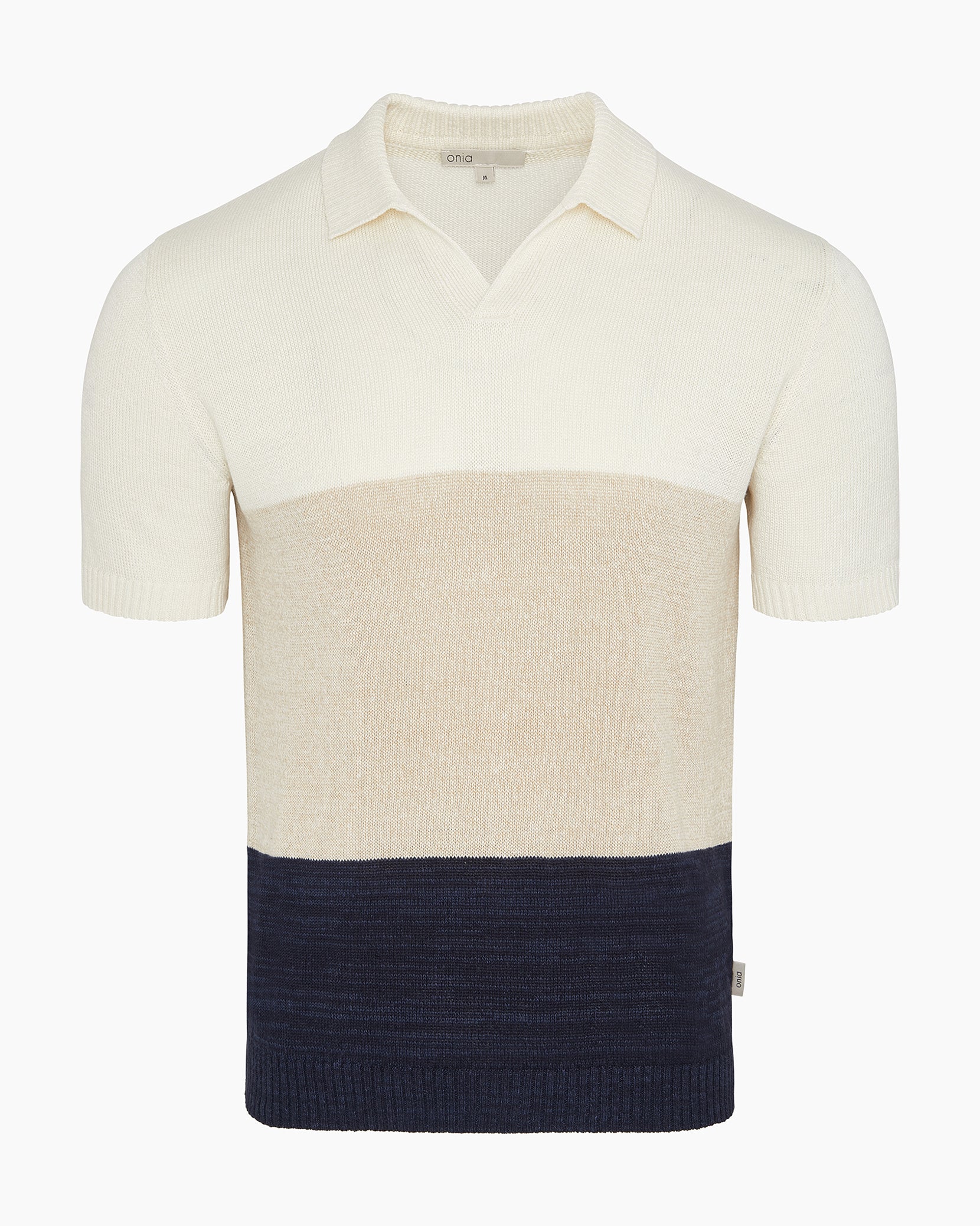 Silk Linen Short Sleeve Johnny Polo
