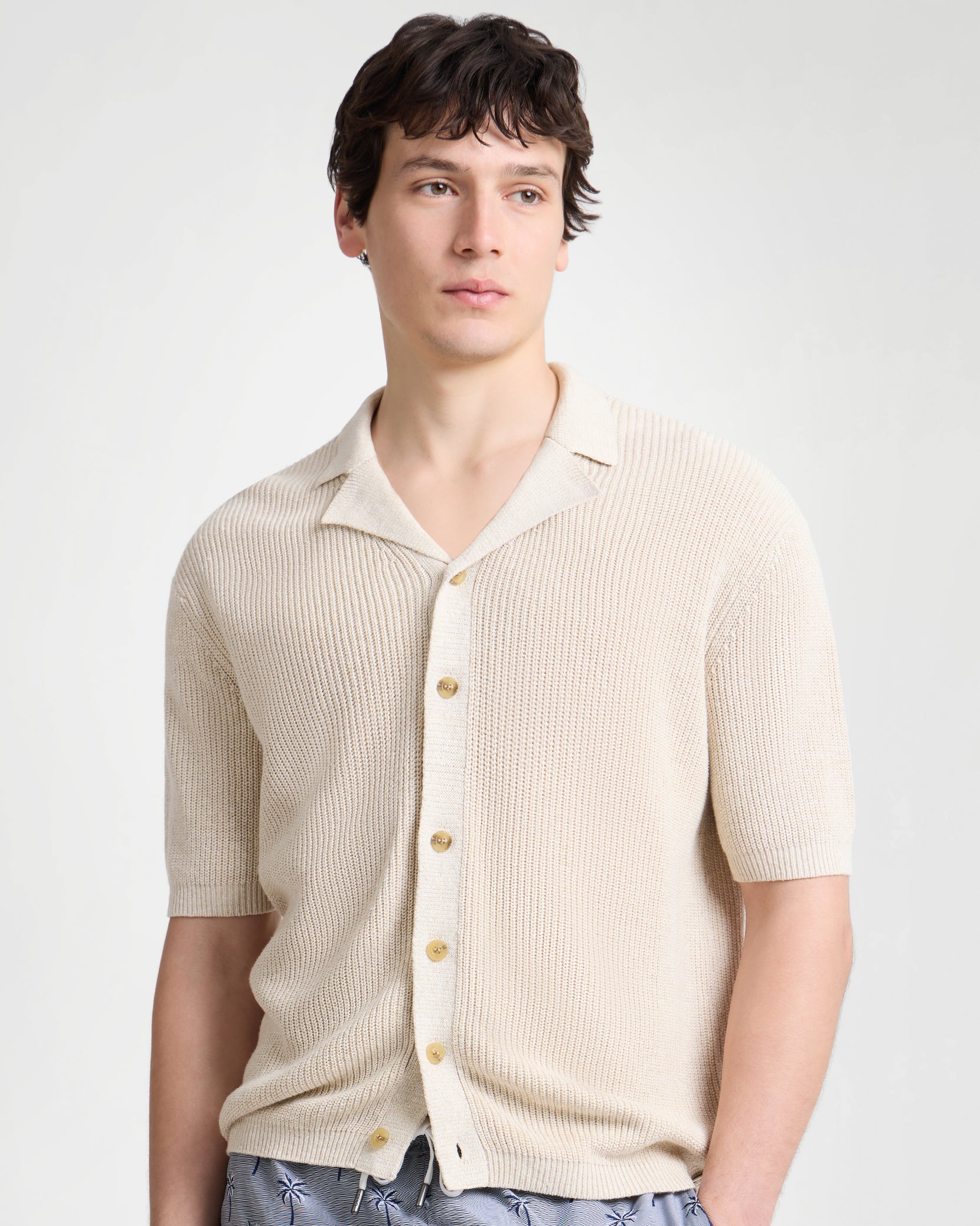 Silk Linen Camp Shirt - Image 2