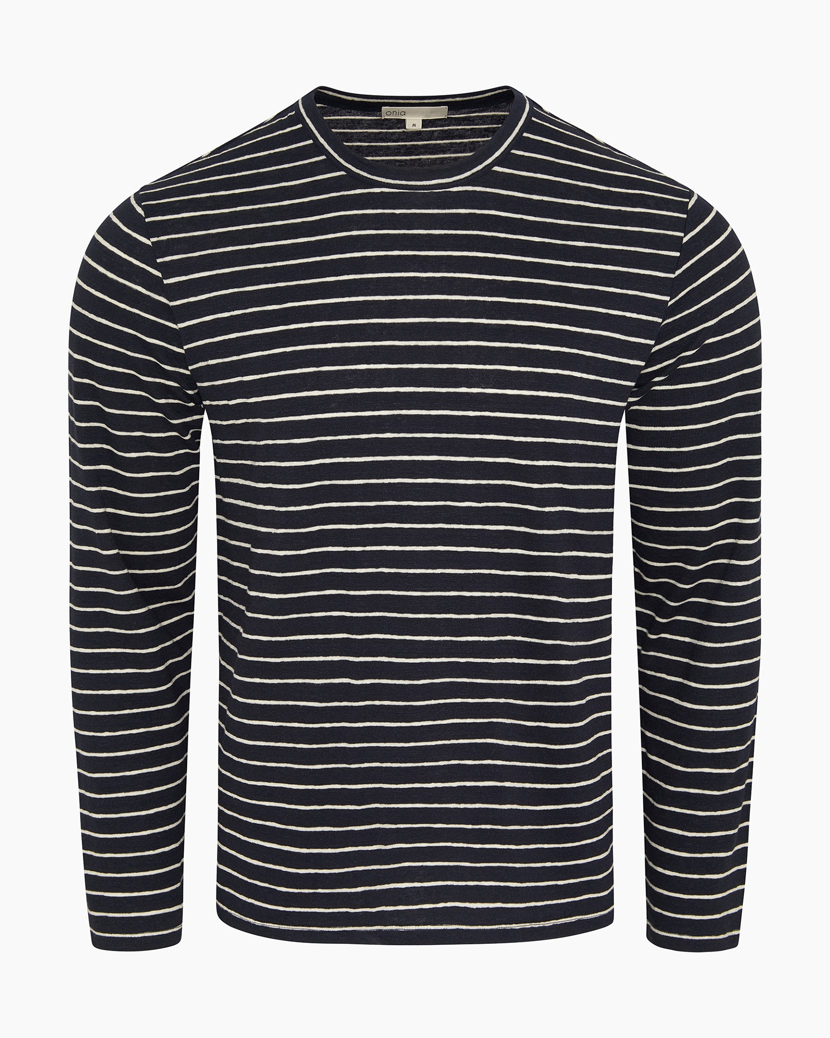 Stretch Linen Jersey Long Sleeve Tee