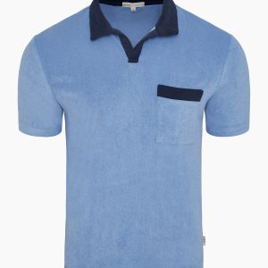 Towel Terry Pocket Johnny Collar Polo