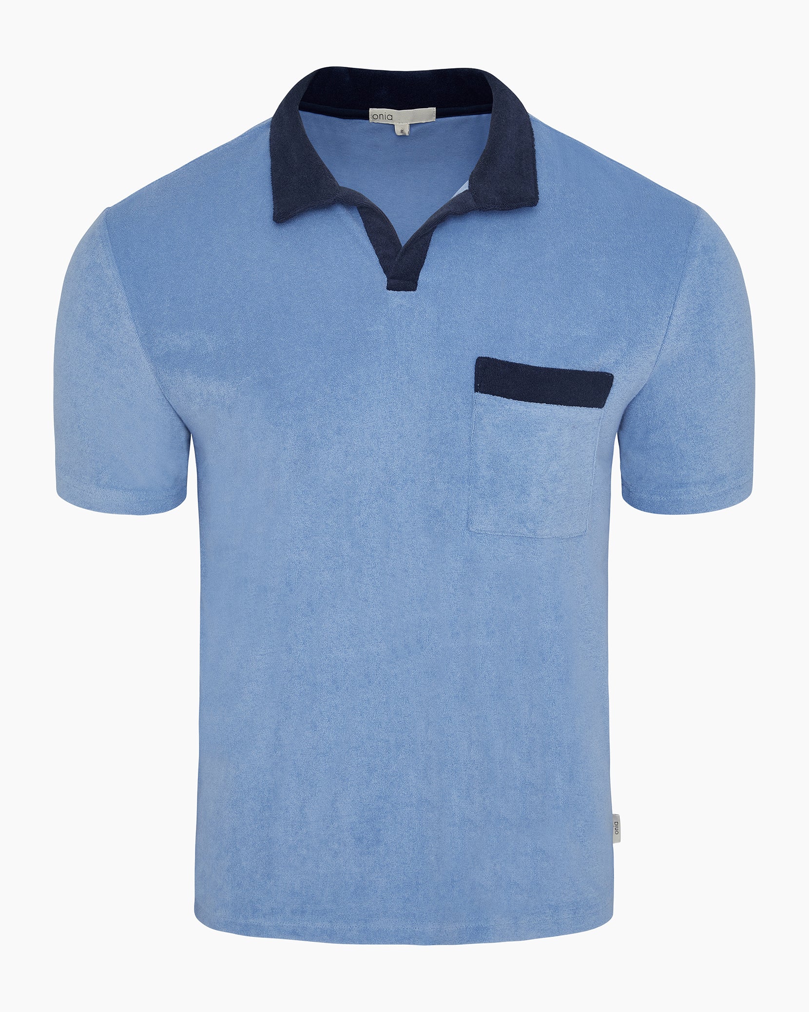 Towel Terry Pocket Johnny Collar Polo