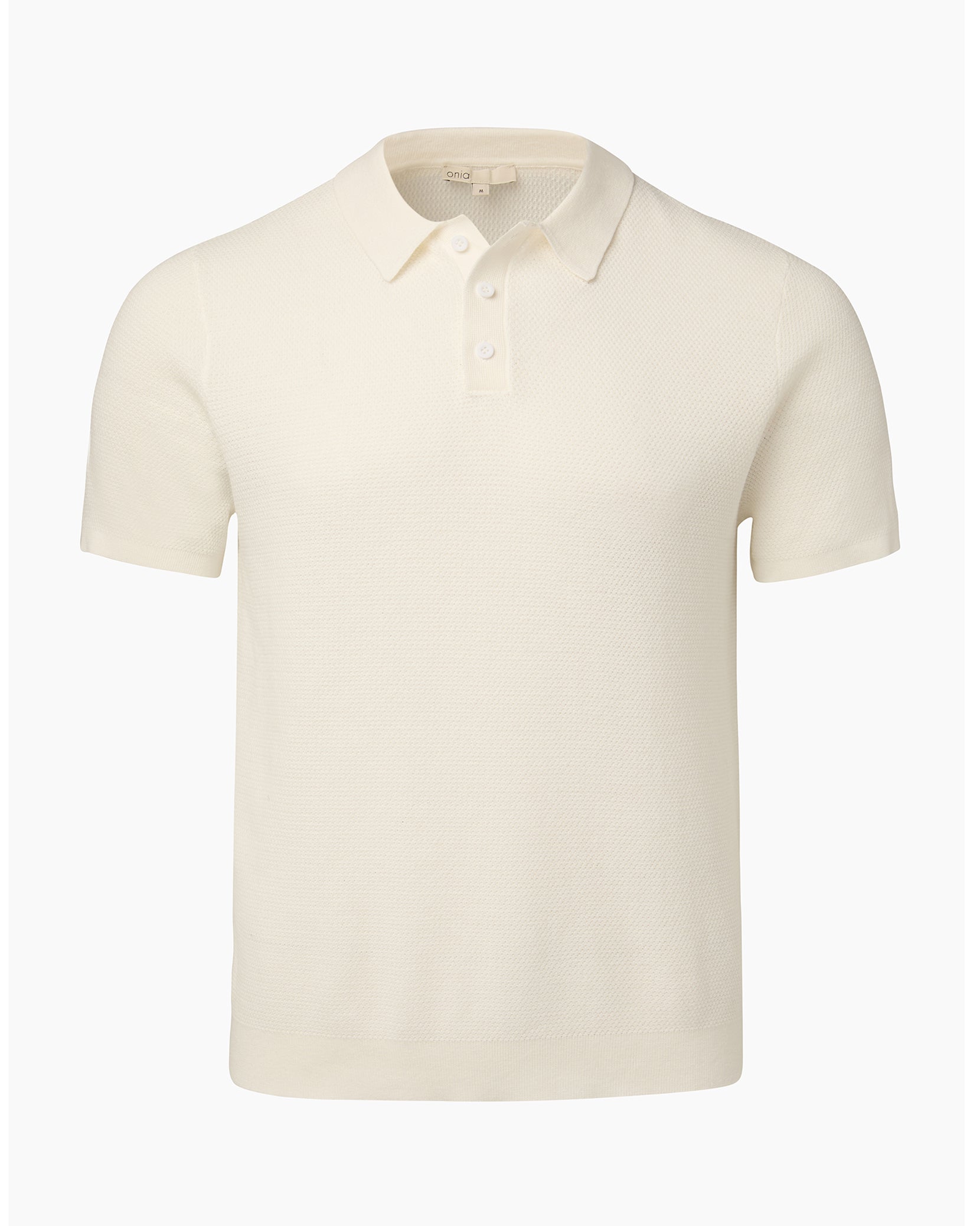 Cotton Textured Knit Polo