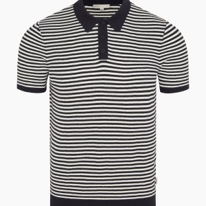 Cotton Textured Knit Polo