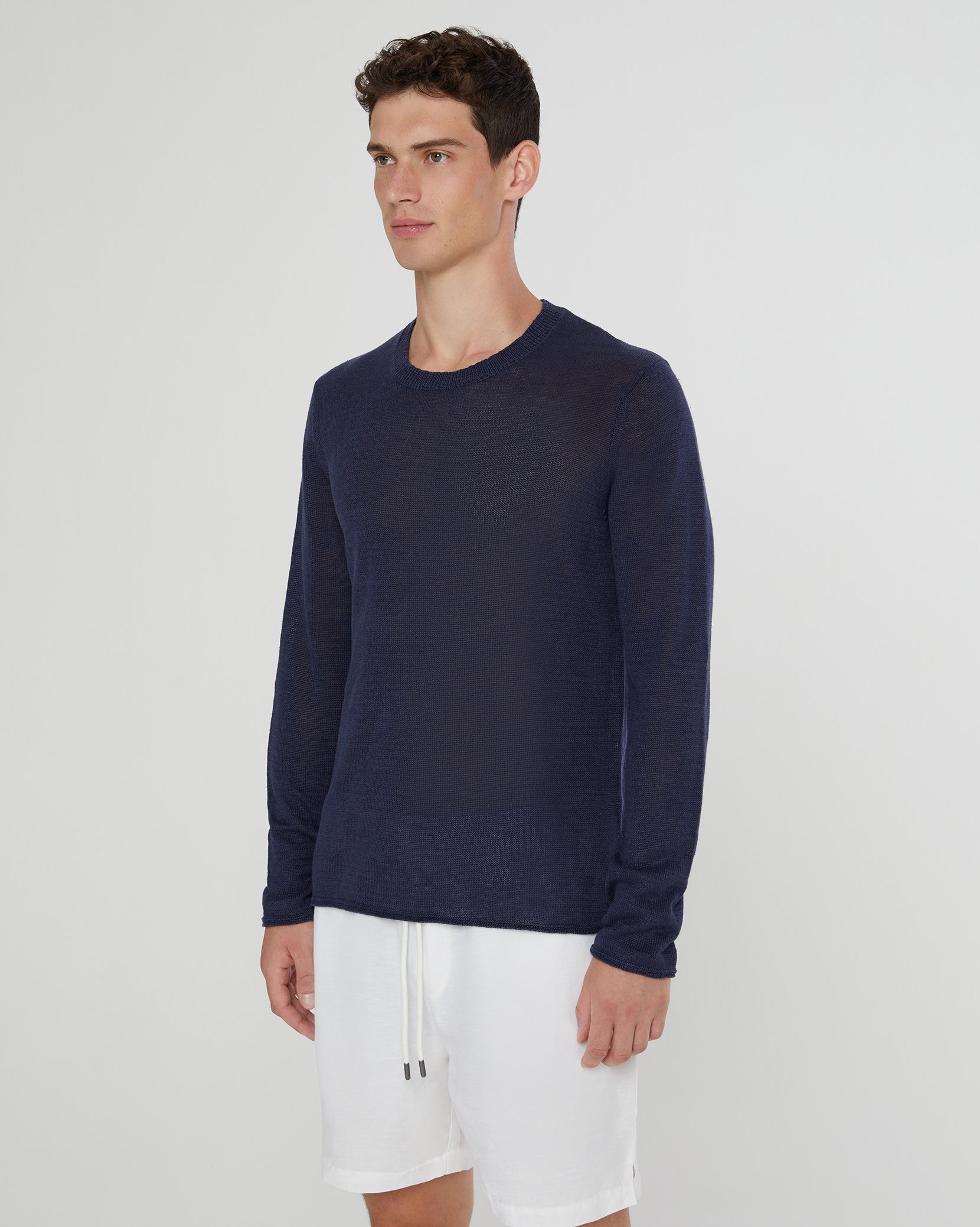 Kevin Crewneck Linen Sweater - Image 2