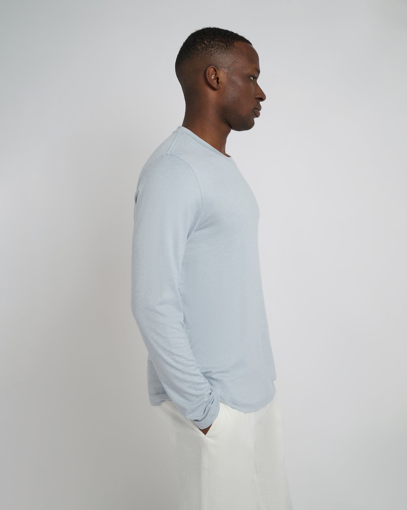 Men's Long Sleeve Sun Tee - Image 3