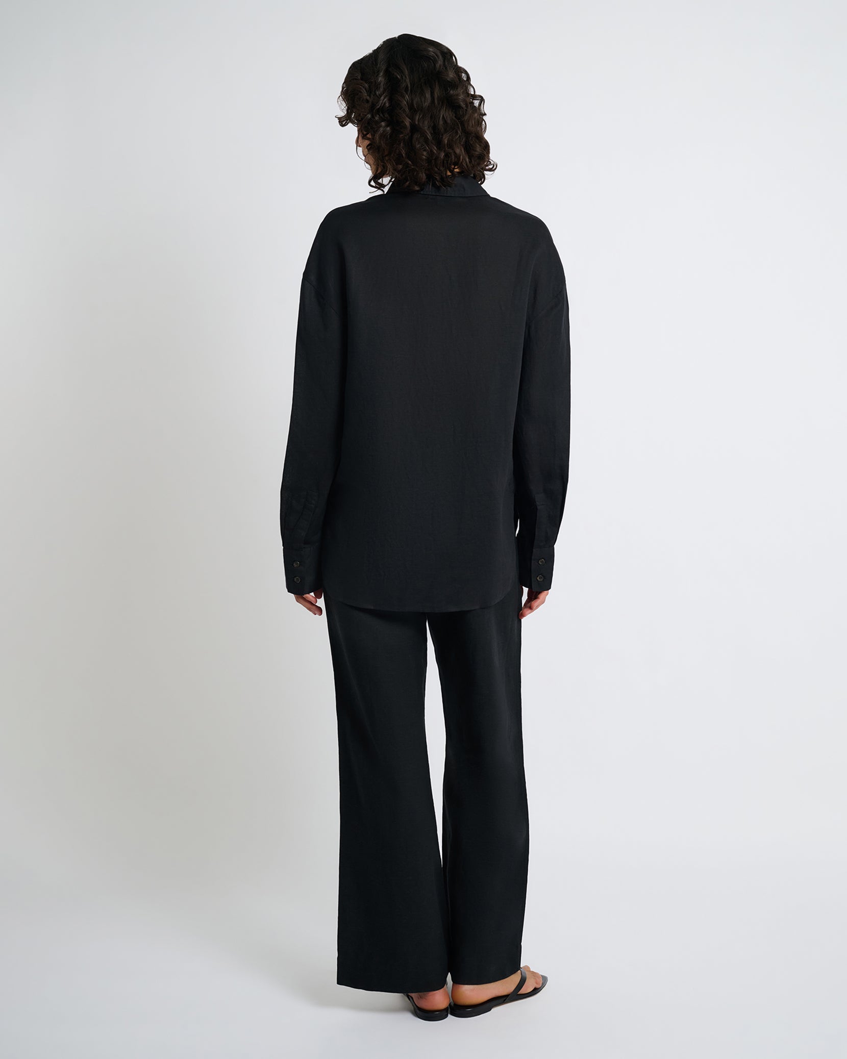 Air Linen Boyfriend Shirt - Image 5