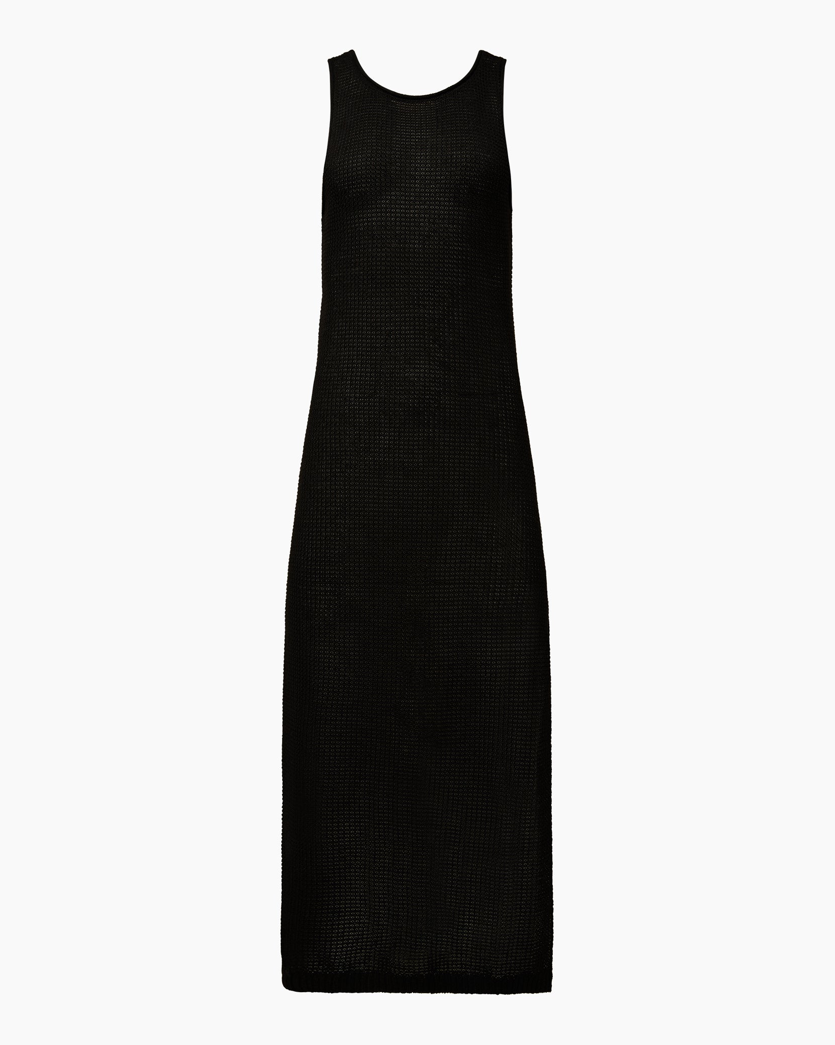 Linen Knit Scoop Back Maxi Dress - Image 3