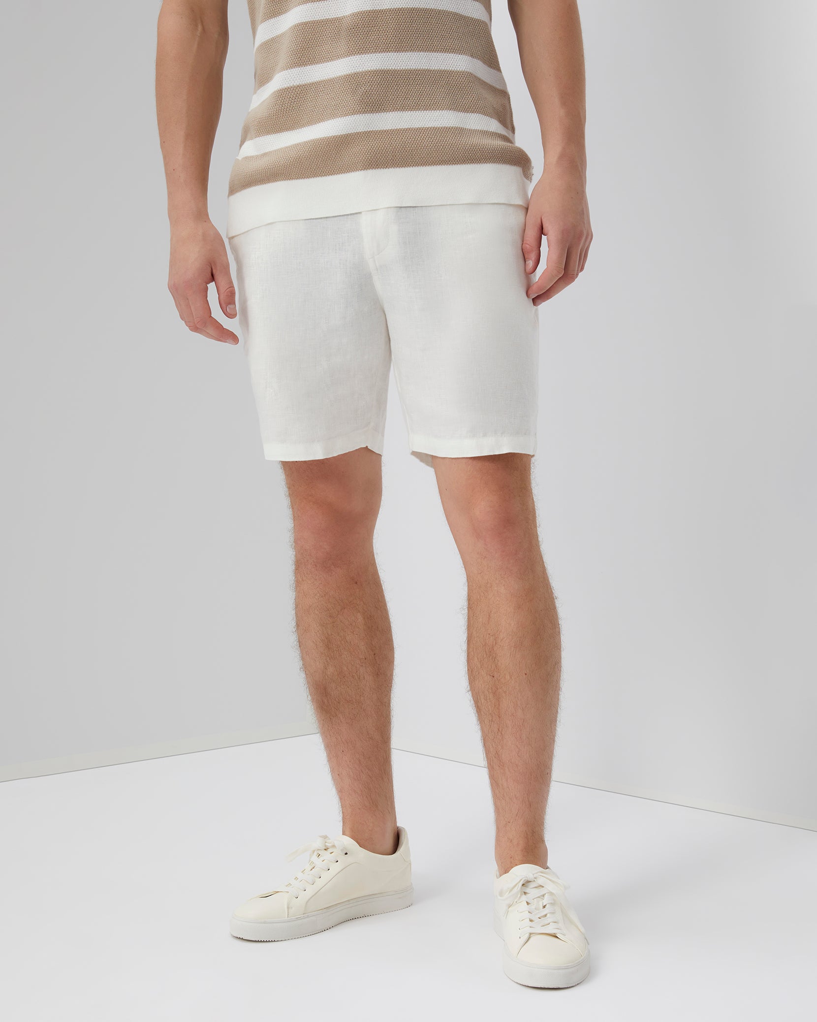 Linen Fixed-Waist Short - Image 2