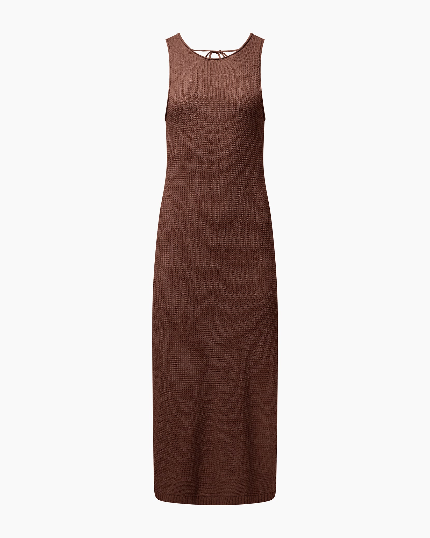Linen Knit Scoop Back Maxi Dress - Image 2