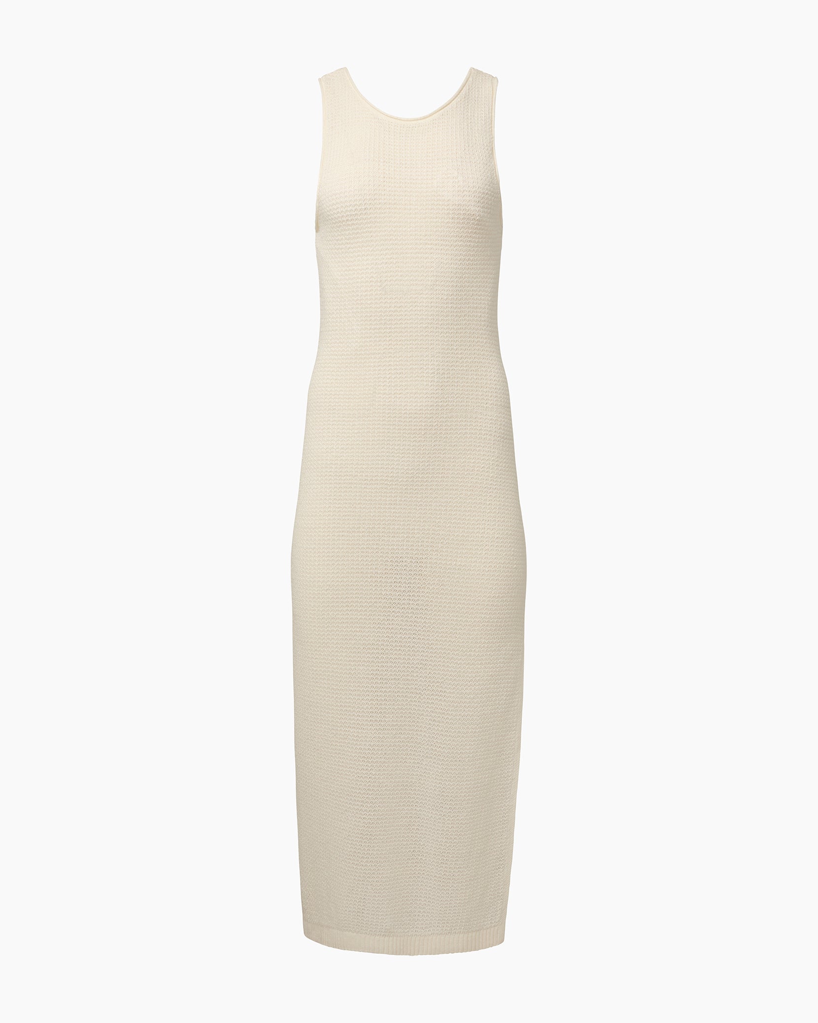 Linen Knit Scoop Back Maxi Dress - Image 2