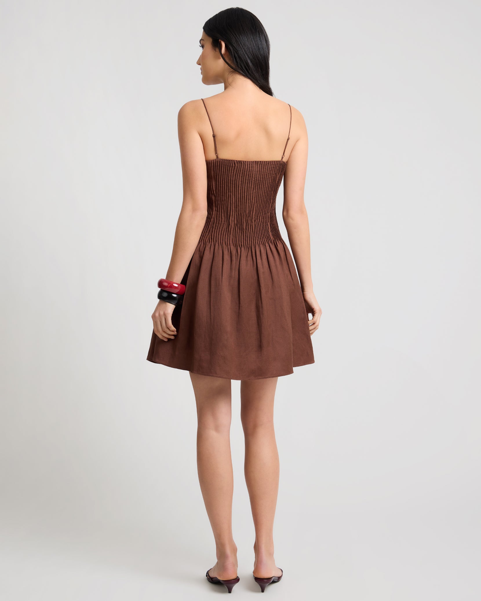 Dropped Waist Pintuck Dress - Image 6