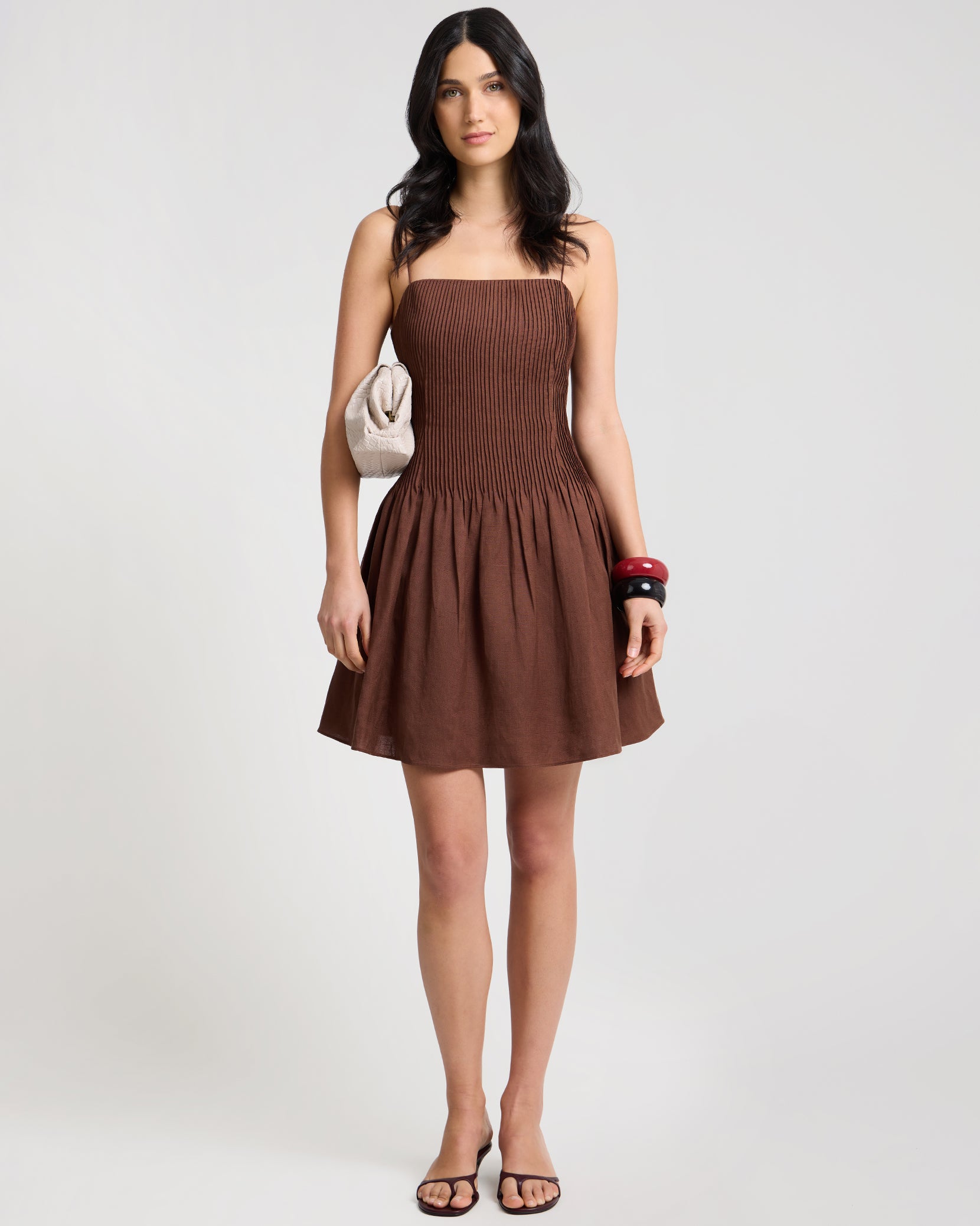 Dropped Waist Pintuck Dress - Image 3
