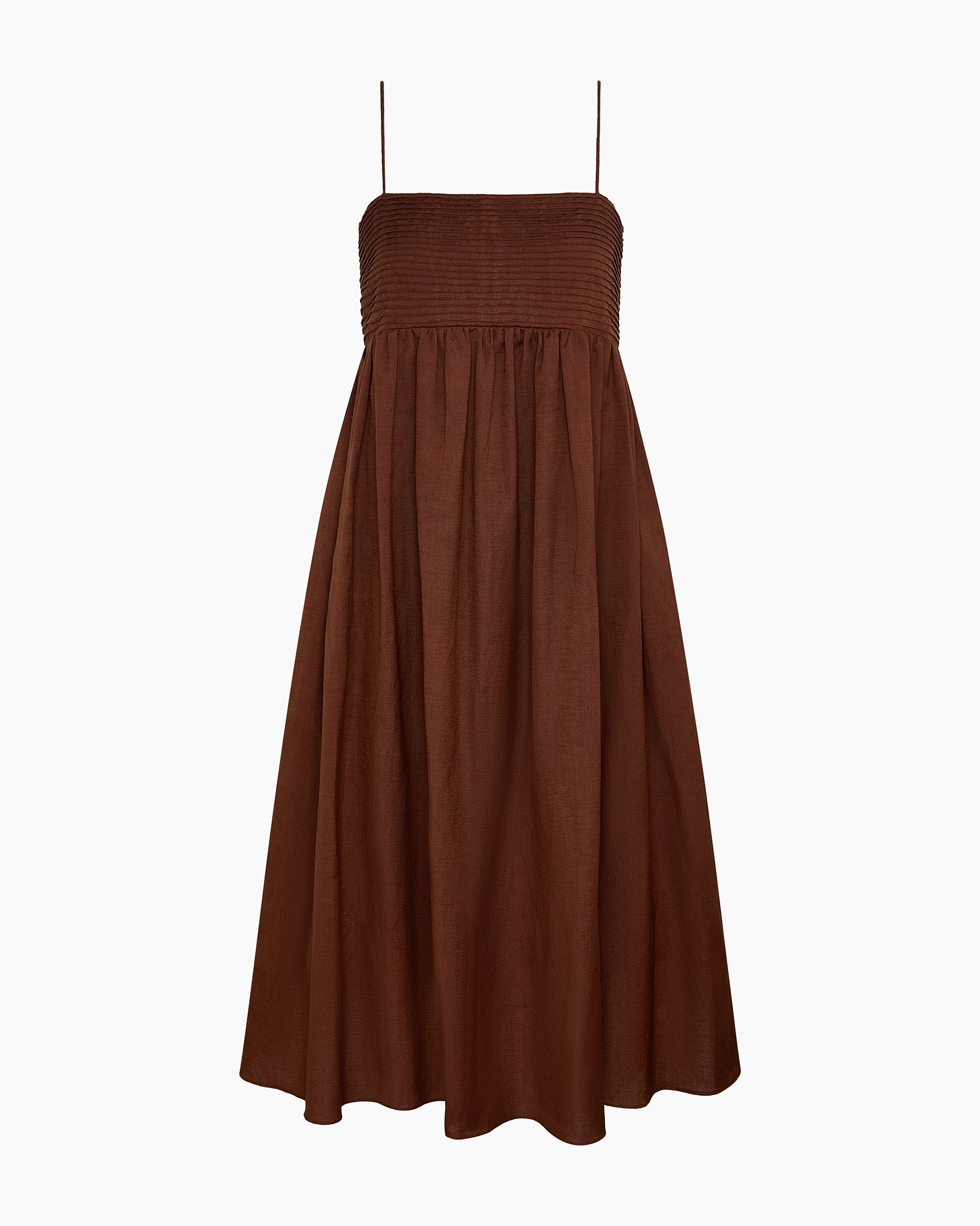 A-Line Pintuck Midi Dress - Image 3