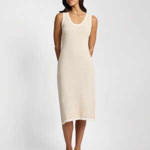 Cotton Boucle Scoop Tank Dress