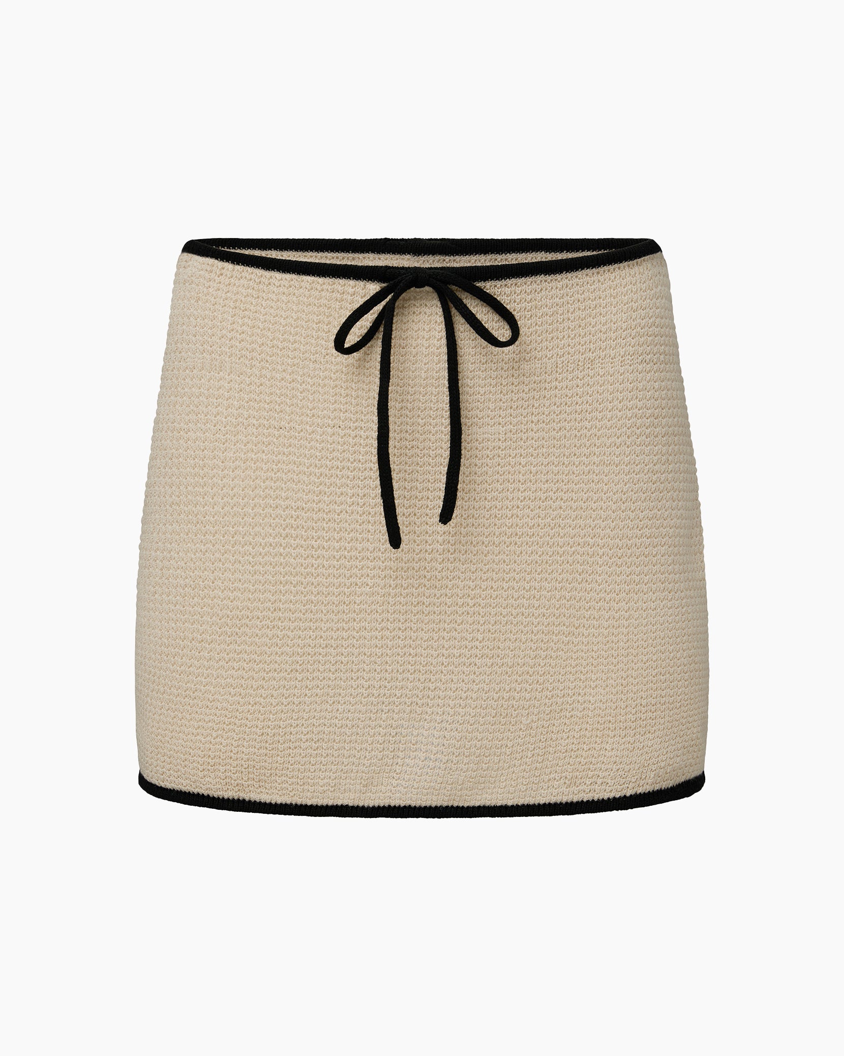 Linen Knit Mini Skirt - Image 2