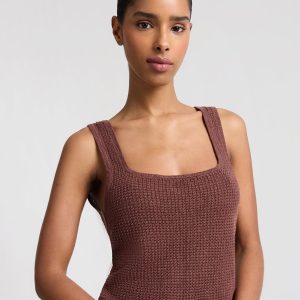 Knit Square Neck Tank Top