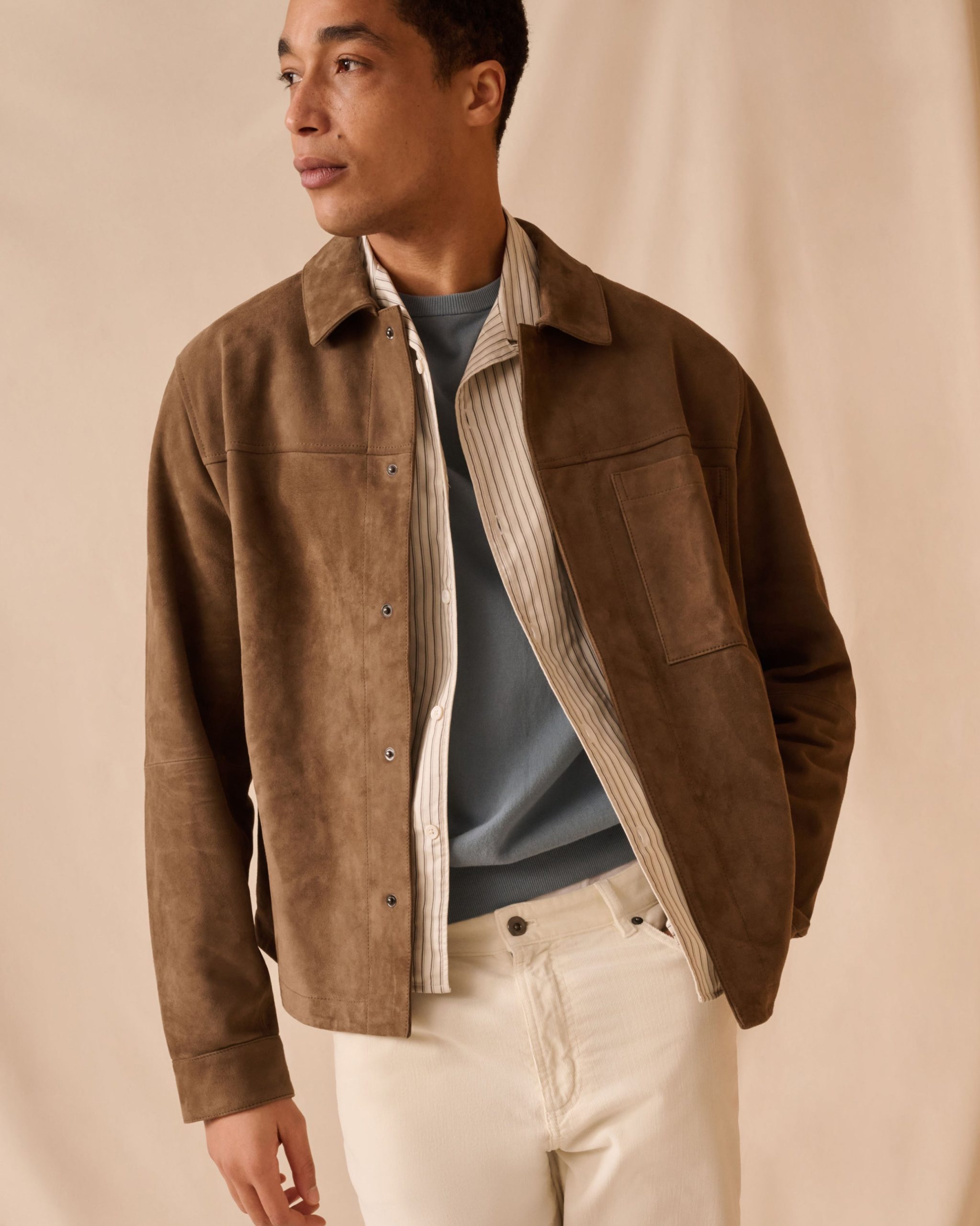 Suede Work Overshirt - Image 2